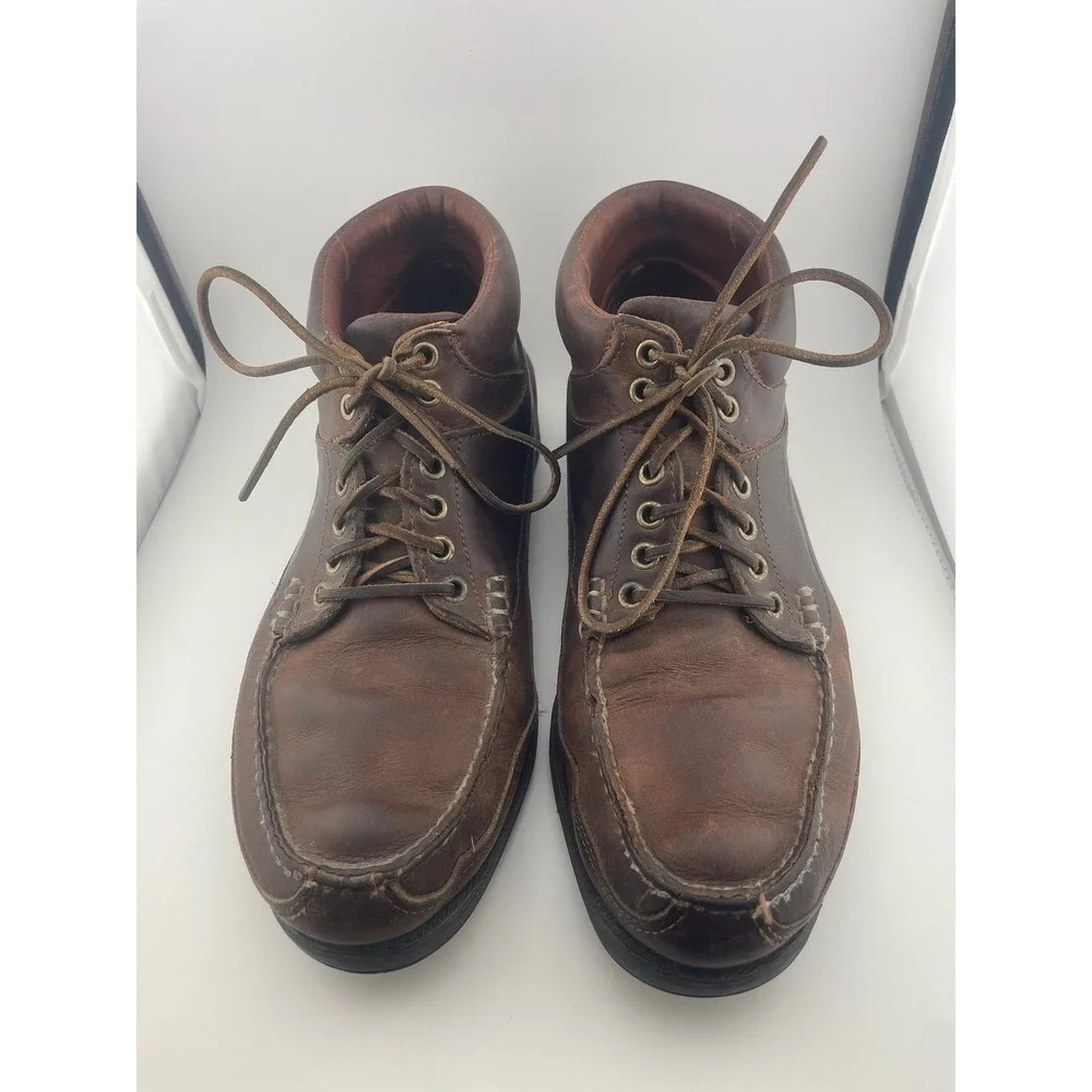Timberland Men's Chukka Boots size 12 brown leather workwear